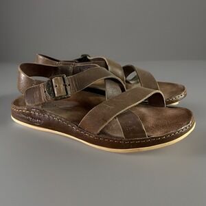 Chaco 6 Brown Leather Wayfarer Sandal Gorpcore Casual Comfort Outdoor Hiking